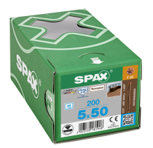SPAX Terrassenschraube T-STAR plus CUT Fixiergewinde Edelstahl rostfrei  A2 antik 1.4567  5x50 - 200 Stk