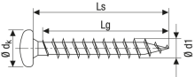 SPAX Halbrundkopf Kreuzschlitz Z 4CUT Vollgewinde Galvanisch blank verzinkt A2J  3x10  -  1000 Stk