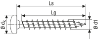 SPAX Halbrundkopf Kreuzschlitz Z 4CUT Vollgewinde Galvanisch blank verzinkt A2J  3x10  -  1000 Stk