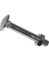 Flachrundschraube DIN 603 Mutter 6x45 verz. 1 Stk