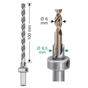 SPAX Bohrsenker step drill 6  -  6mm - 9,5mm  6,5x150 - 1...