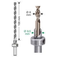 SPAX Bohrsenker step drill 6  -  6mm - 9,5mm  6,5x150 - 1 Stk