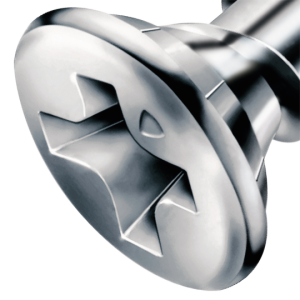 FEX-KS Senkkopf Kreuzschlitz H Bremsrippen Vollgewinde Sonderoberfläche Silber A3J  4x20 - 1000 Stk