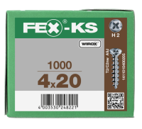 FEX-KS Senkkopf Kreuzschlitz H Bremsripp slider