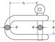 Schäkel, kurz, ähnlich DIN 82101 Form A Edelstahl rostfrei A4 D= 8  M-8258 1 Stk