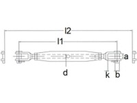 Wantenspanner Drahseilspanner M4 Edelstahl rostfrei A4 geschl., G-G, geschw 10 Stk