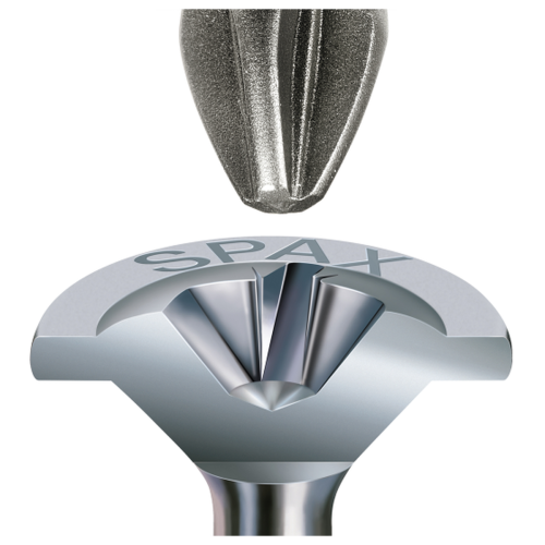 SPAX Rückwandschraube Kreuzschlitz Z 4CUT Vollgewinde WIROX A3J  4,5x20  -  3000 Stk