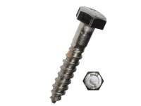 Sechskant-Holzschraube DIN 571  6 x 150 - verz. 10 Stk