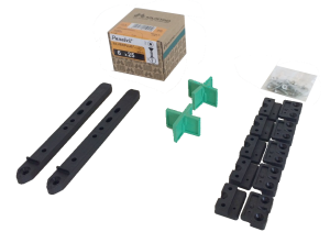 FixeGo für Dielen >25mm, Komplett-Set, inkl. 200 Schrauben 6x30 A2