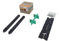 FixeGo für Dielen >25mm, Komplett-Set, inkl. 200 Schrauben 6x30 A2