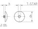 Abdeckkappen KS Gr. 20 für I-Stern  eiche / hell Farb Nr. 59  - 0 - 200 Stk