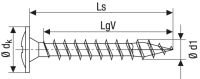 SPAX Rückwandschraube Kreuzschlitz Z 4CUT Vollgewinde WIROX A3J  4,5x30  -  2000 Stk