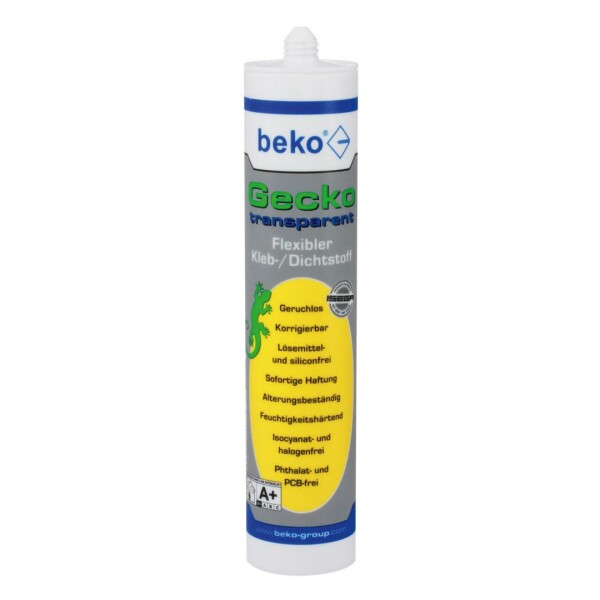 beko Gecko 290 ml TRANSPARENT Kleb- - Dichtstoff