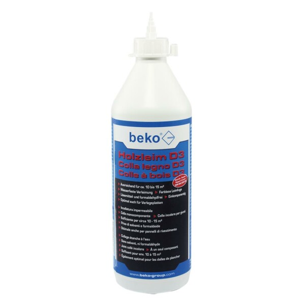 beko Holzleim D3  1000 g weiß