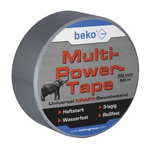 beko Multi-Power-Tape  50 mm x 50 m, SILBER