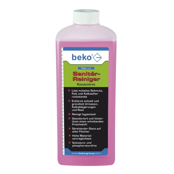 beko TecLine Sanitär-Reiniger -Konzentrat- 1000 ml Flasche