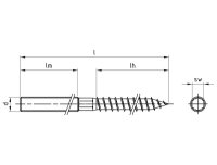 Stockschraube Edelstahl rostfrei A2