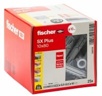 fischer Dübel SX Plus 10x80 - 25 Stk