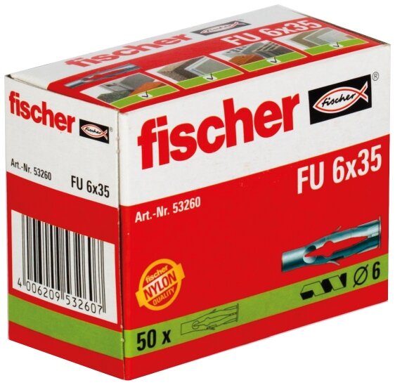 Fischer 568006 SX Plus plug 6x30 mm 100 stuks