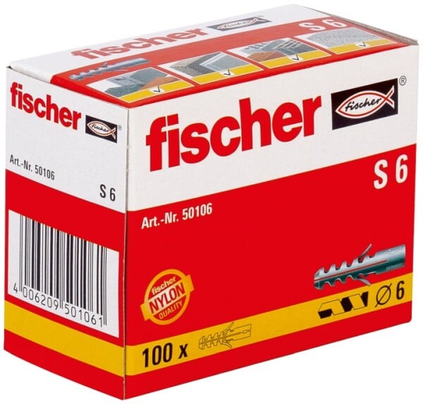 fischer Dübel S 6