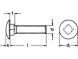 Schloßschraube Flachrundschraube DIN 603 Edelstahl