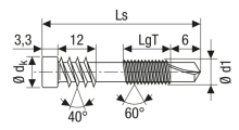 SPAX Terrassenschraube für Aluminium Profile Edelstahl rostfrei A2 1.4567  5x48 - 100 Stk