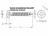 JDplus Universalschraube Pan-Head Halbrundkopf verzinkt