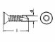Bohrschraube DIN 7504 Senkkopf TX Form O Edelstahl A2