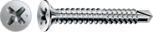 FEX-A Senkkopf Kreuzschlitz H Bohrspitze Vollgewinde Sonderoberfläche Silber A3J  PH2  -  3,9x32  -  1000 Stk