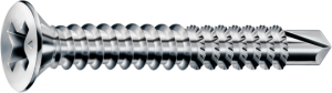 FEX-A Senkkopf Kreuzschlitz H Bohrspitze Vollgewinde Sonderoberfläche Silber A3J  PH2  -  3,9x38  -  1000 Stk