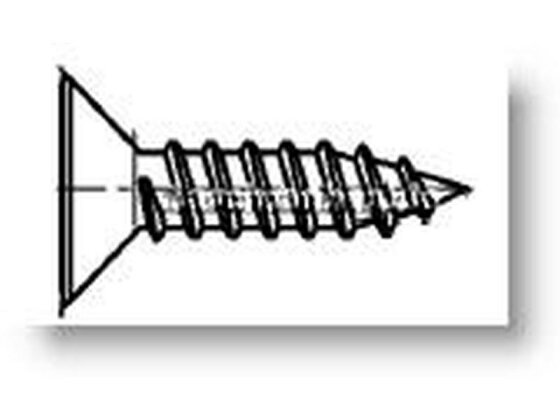Senk-Blechschraube Kreuz PH Form C DIN 7982  verzinkt