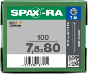 SPAX-RA Zylinderkopf T-STAR plus Vollgewinde WIROX A3J...