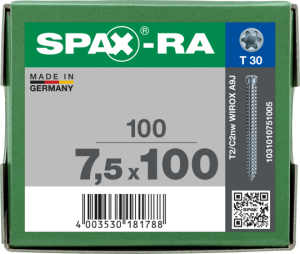 SPAX-RA Zylinderkopf T-STAR plus Vollgewinde WIROX A3J...