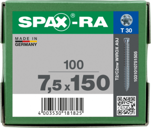 SPAX-RA Zylinderkopf T-STAR plus Vollgewinde WIROX A3J...