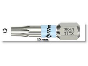 WERA Edelstahl-Bit TX10 Bit 1/4" für...