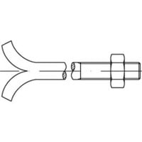 DIN 529 Mu 3.6 Form C galvanisch verzinkt Steinschrauben, mit Spaltdolle, mit Sechskantmutter Abmessung: CM 12 x 300 VE=S (25 Stück)