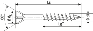 SPAX Dielenschraube Teilgewinde, Senkkopf, T-STAR plus T10, CUT-Spitze, WIROX  3,5x55 -500 Stk