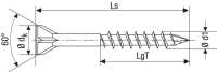 SPAX Dielenschraube Teilgewinde, Senkkopf, T-STAR plus T10, CUT-Spitze, WIROX  3,5x55 -500 Stk