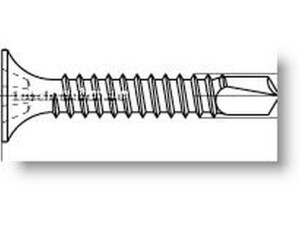 Gipsplattenschrauben mit Bohrspitze - Trompetenkopf-H  phosphatiert  - 3,5 x 35 - 1000 Stk